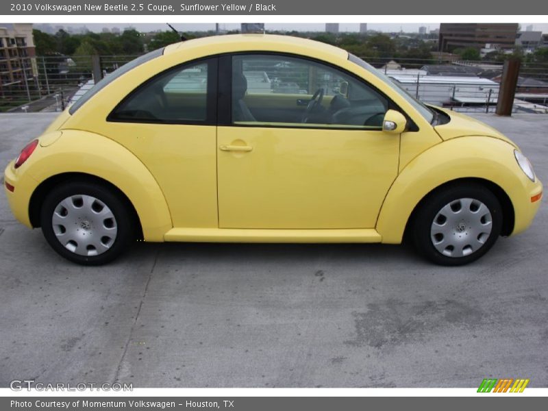 Sunflower Yellow / Black 2010 Volkswagen New Beetle 2.5 Coupe