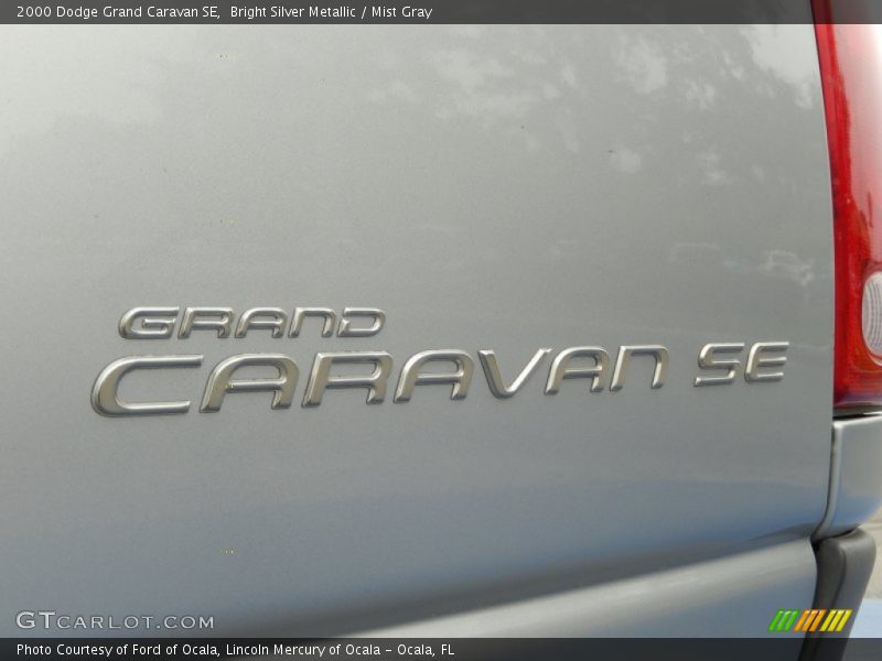 Bright Silver Metallic / Mist Gray 2000 Dodge Grand Caravan SE