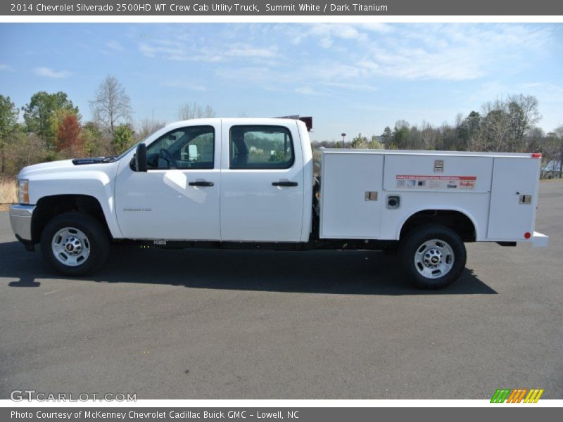 Summit White / Dark Titanium 2014 Chevrolet Silverado 2500HD WT Crew Cab Utlity Truck