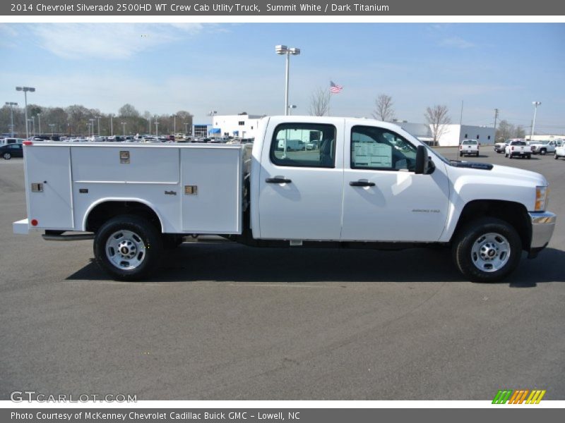 Summit White / Dark Titanium 2014 Chevrolet Silverado 2500HD WT Crew Cab Utlity Truck