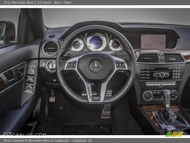 Black / Black 2012 Mercedes-Benz C 250 Sport