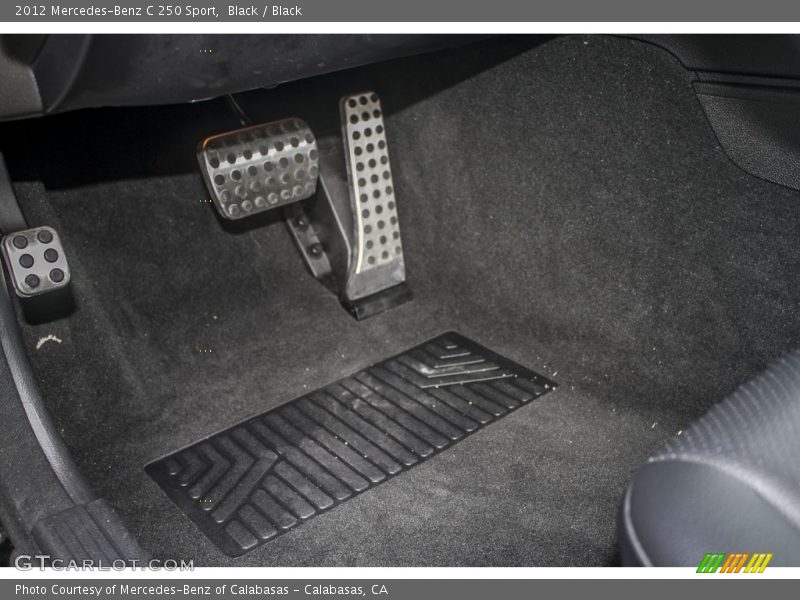 Black / Black 2012 Mercedes-Benz C 250 Sport