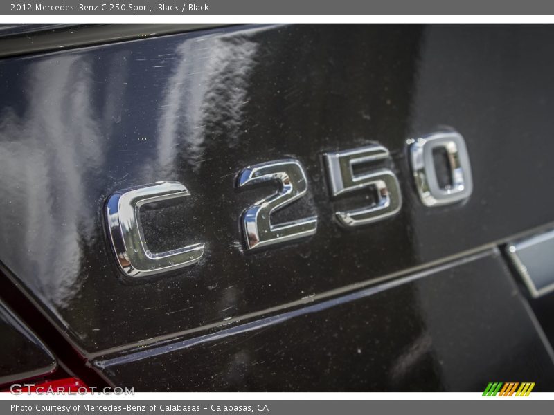 Black / Black 2012 Mercedes-Benz C 250 Sport