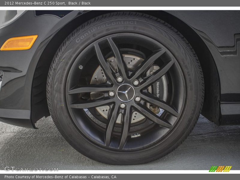 Black / Black 2012 Mercedes-Benz C 250 Sport