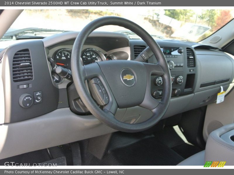 Summit White / Dark Titanium 2014 Chevrolet Silverado 2500HD WT Crew Cab Utlity Truck