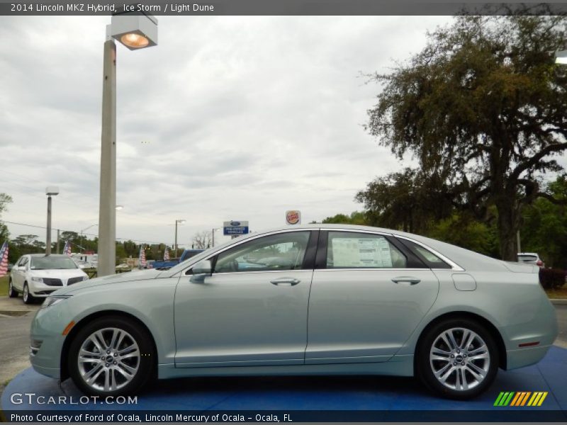Ice Storm / Light Dune 2014 Lincoln MKZ Hybrid