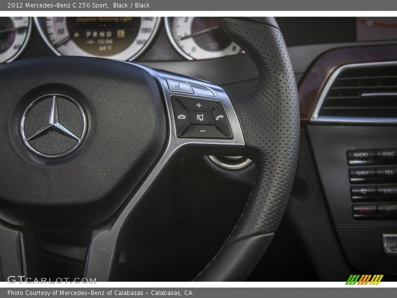 Black / Black 2012 Mercedes-Benz C 250 Sport