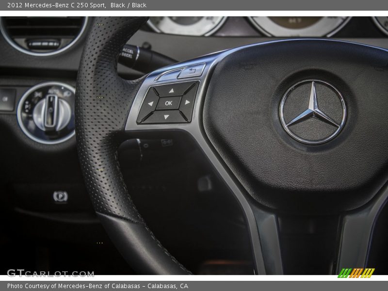 Black / Black 2012 Mercedes-Benz C 250 Sport