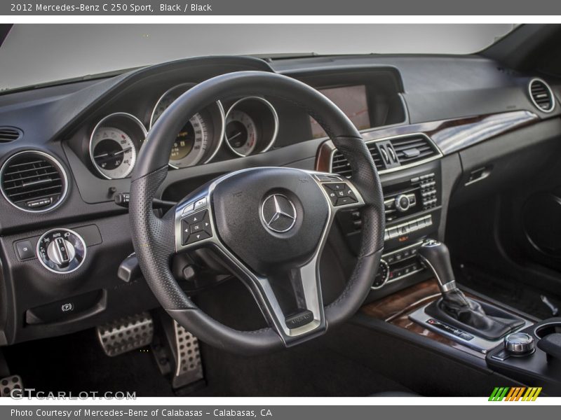 Black / Black 2012 Mercedes-Benz C 250 Sport