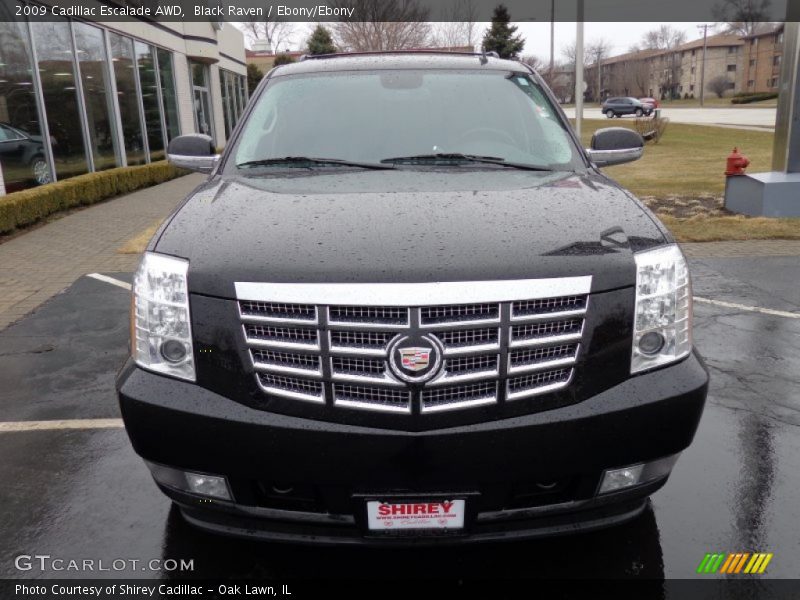 Black Raven / Ebony/Ebony 2009 Cadillac Escalade AWD