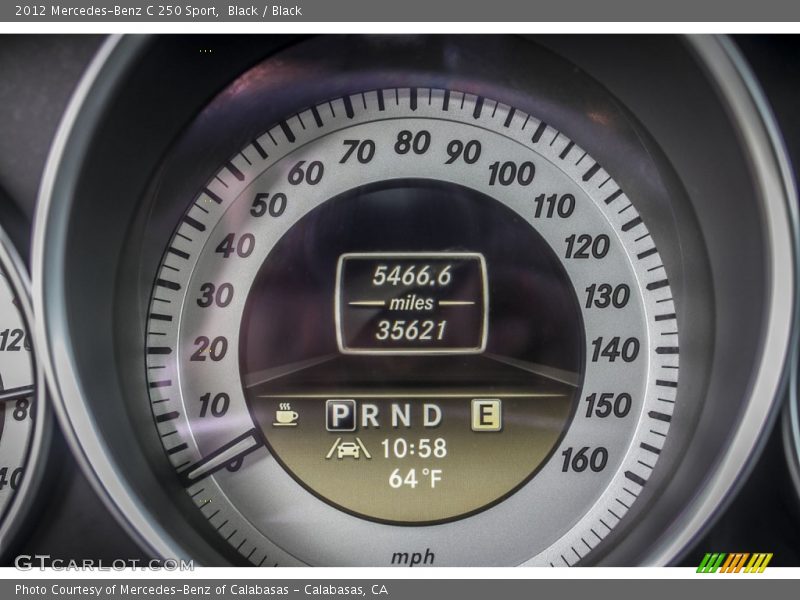 Black / Black 2012 Mercedes-Benz C 250 Sport