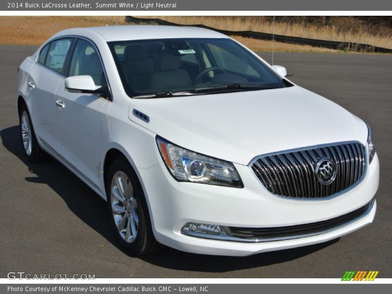 Summit White / Light Neutral 2014 Buick LaCrosse Leather