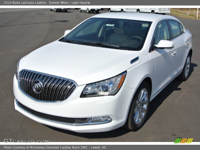 Summit White / Light Neutral 2014 Buick LaCrosse Leather