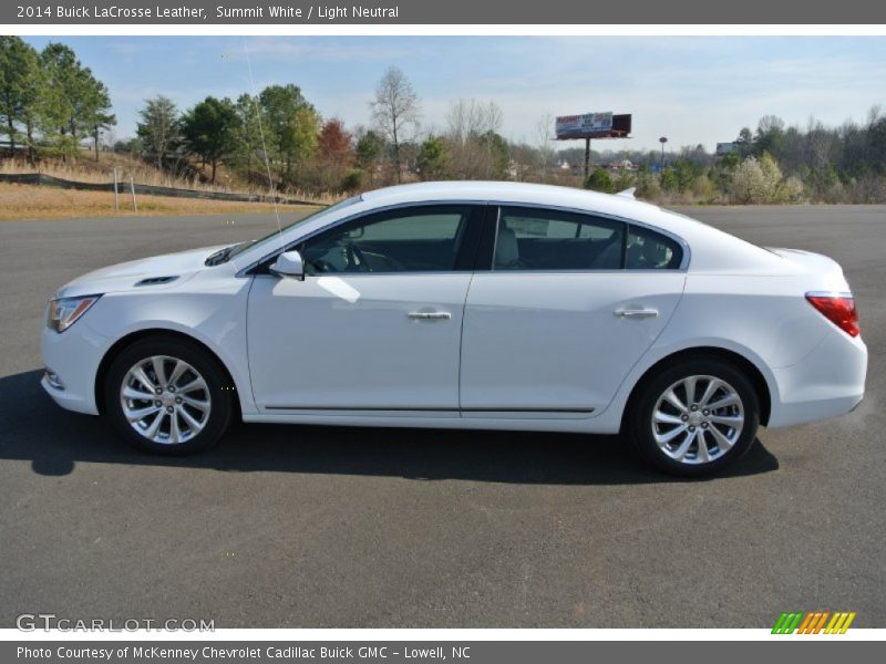 Summit White / Light Neutral 2014 Buick LaCrosse Leather