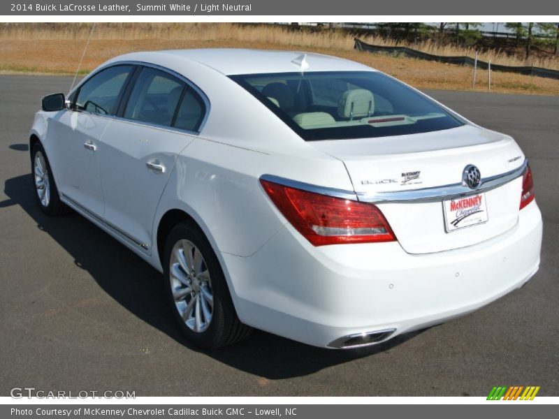 Summit White / Light Neutral 2014 Buick LaCrosse Leather