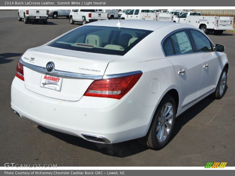 Summit White / Light Neutral 2014 Buick LaCrosse Leather