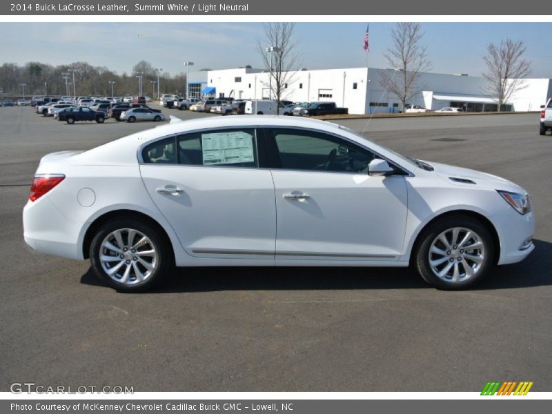 Summit White / Light Neutral 2014 Buick LaCrosse Leather