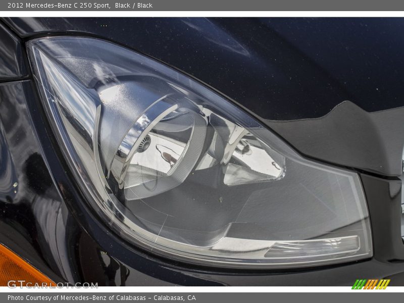 Black / Black 2012 Mercedes-Benz C 250 Sport