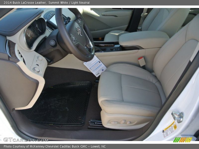 Summit White / Light Neutral 2014 Buick LaCrosse Leather