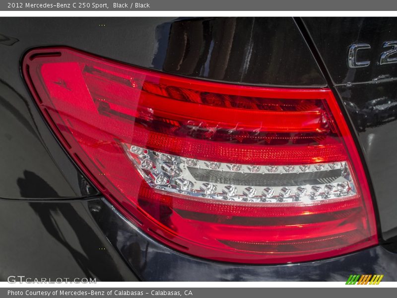 Black / Black 2012 Mercedes-Benz C 250 Sport