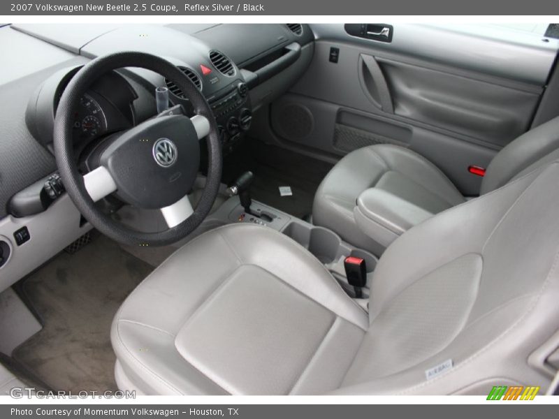 Reflex Silver / Black 2007 Volkswagen New Beetle 2.5 Coupe