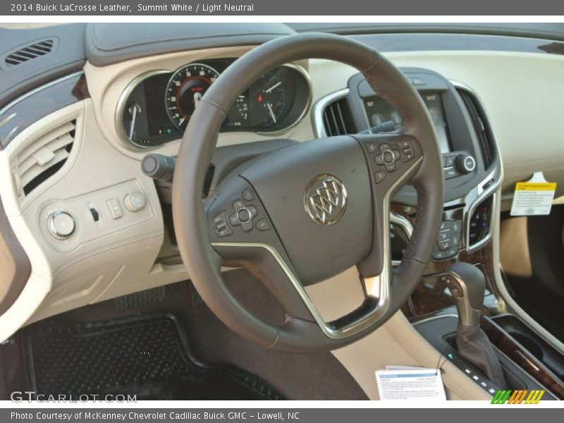 Summit White / Light Neutral 2014 Buick LaCrosse Leather