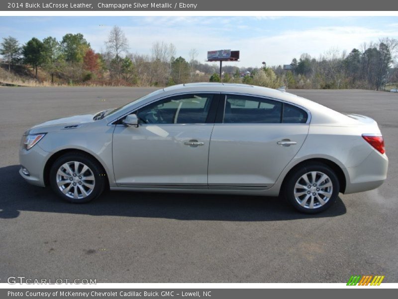 Champagne Silver Metallic / Ebony 2014 Buick LaCrosse Leather