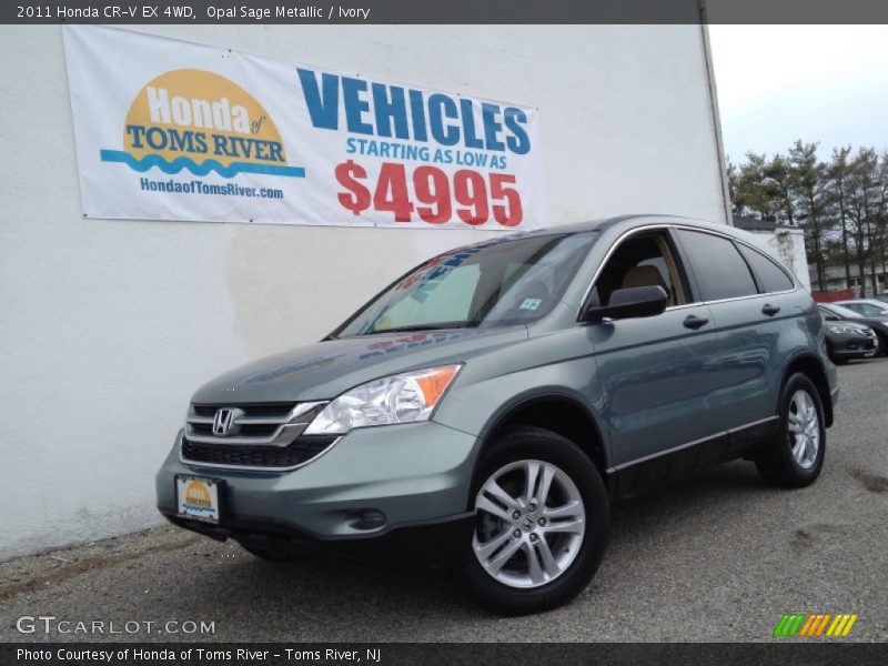Opal Sage Metallic / Ivory 2011 Honda CR-V EX 4WD