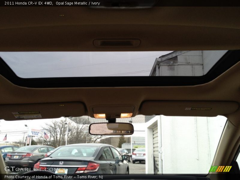 Opal Sage Metallic / Ivory 2011 Honda CR-V EX 4WD