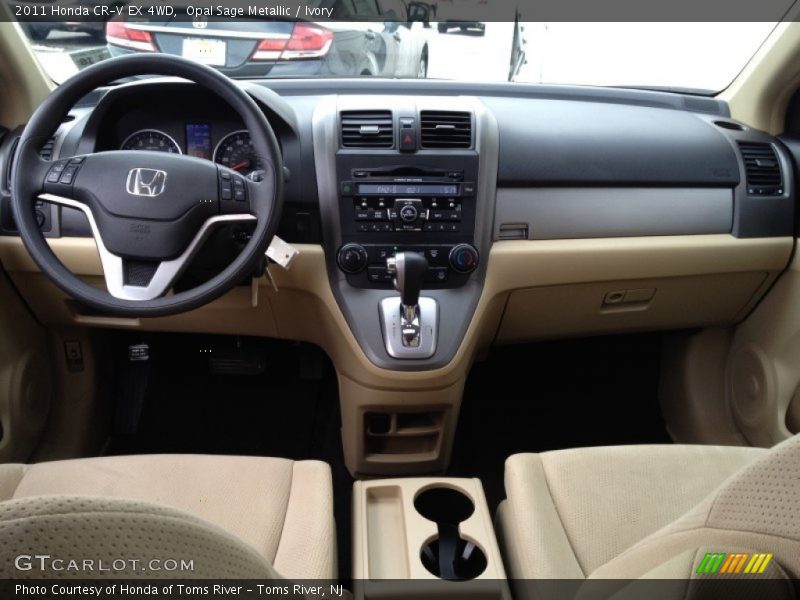 Opal Sage Metallic / Ivory 2011 Honda CR-V EX 4WD
