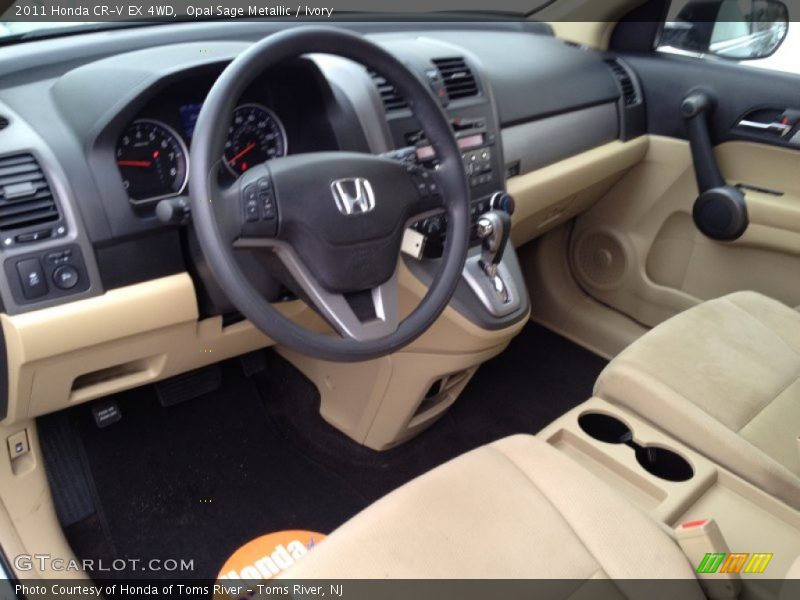 Opal Sage Metallic / Ivory 2011 Honda CR-V EX 4WD