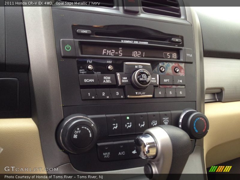 Opal Sage Metallic / Ivory 2011 Honda CR-V EX 4WD