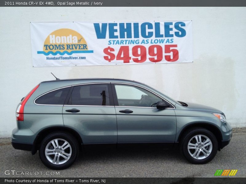 Opal Sage Metallic / Ivory 2011 Honda CR-V EX 4WD