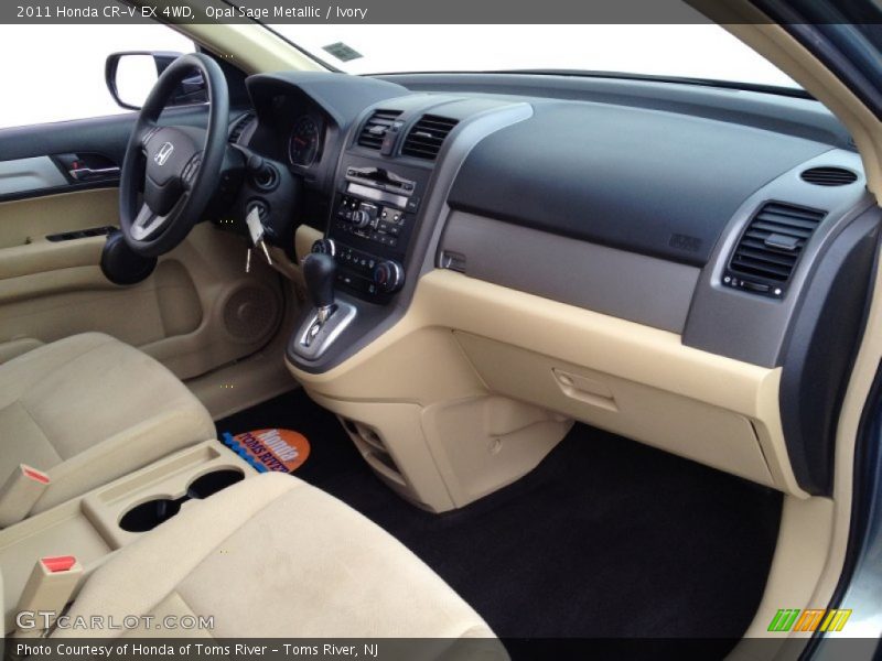 Opal Sage Metallic / Ivory 2011 Honda CR-V EX 4WD