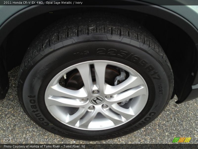 Opal Sage Metallic / Ivory 2011 Honda CR-V EX 4WD