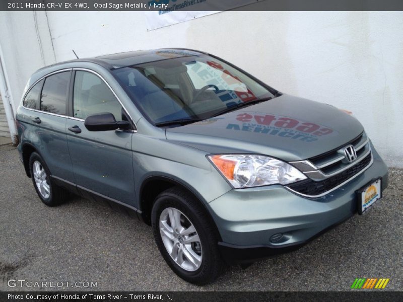 Opal Sage Metallic / Ivory 2011 Honda CR-V EX 4WD