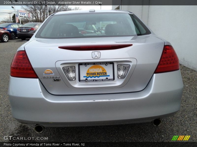 Alabaster Silver Metallic / Gray 2006 Honda Accord EX-L V6 Sedan