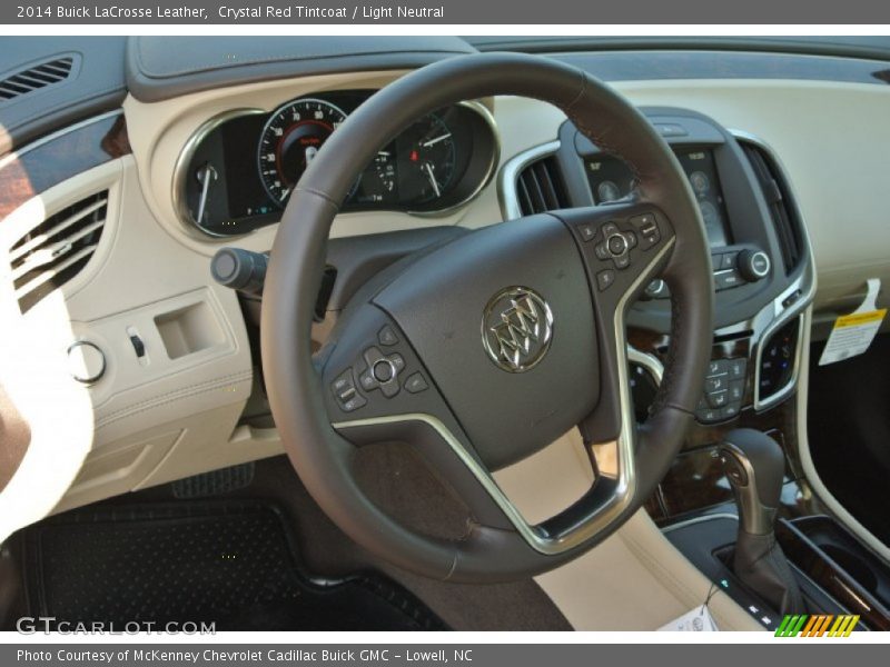 Crystal Red Tintcoat / Light Neutral 2014 Buick LaCrosse Leather