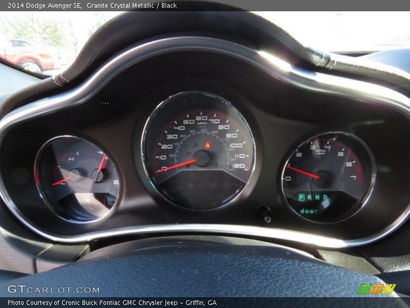 Granite Crystal Metallic / Black 2014 Dodge Avenger SE