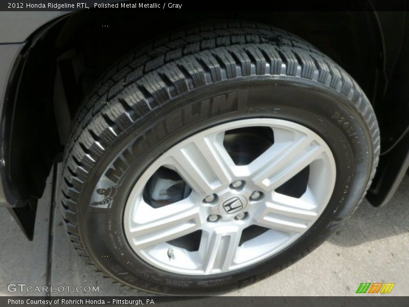 Polished Metal Metallic / Gray 2012 Honda Ridgeline RTL