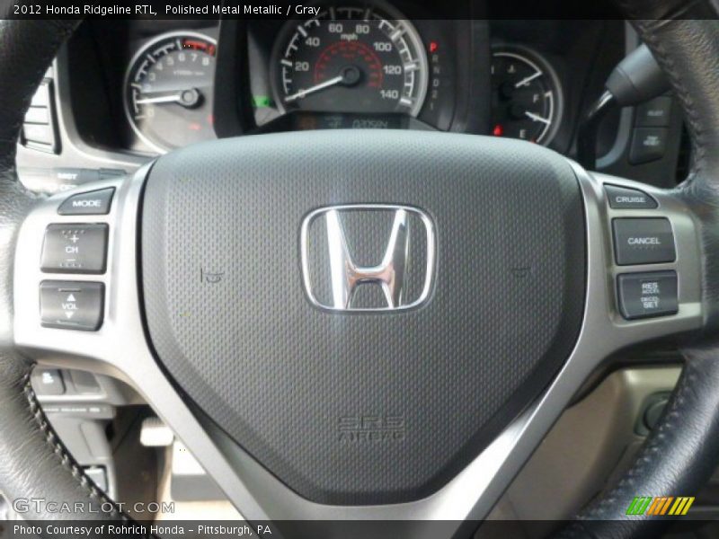 Polished Metal Metallic / Gray 2012 Honda Ridgeline RTL