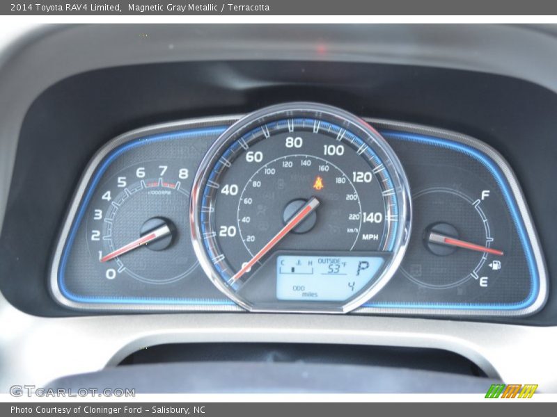 Magnetic Gray Metallic / Terracotta 2014 Toyota RAV4 Limited