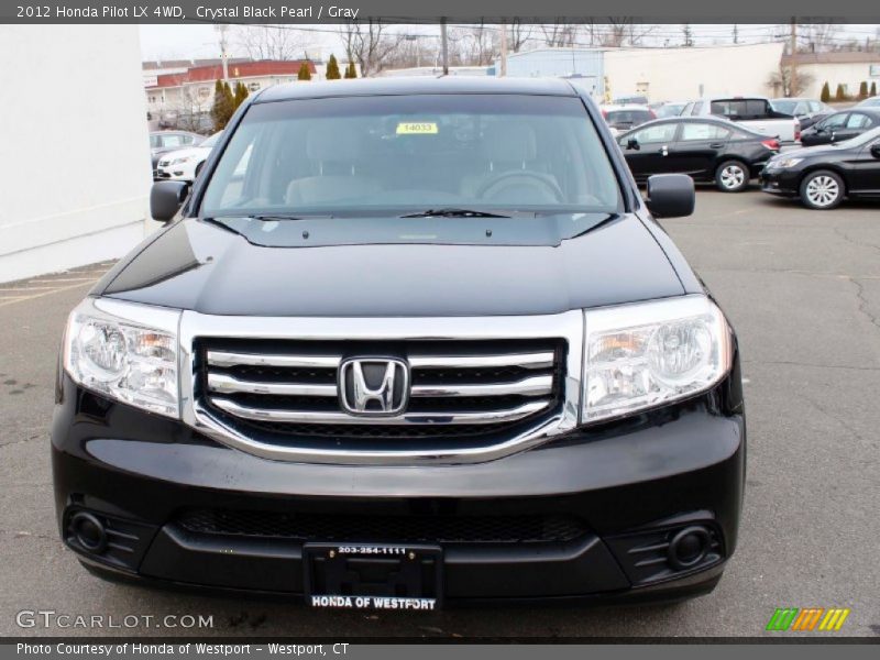 Crystal Black Pearl / Gray 2012 Honda Pilot LX 4WD