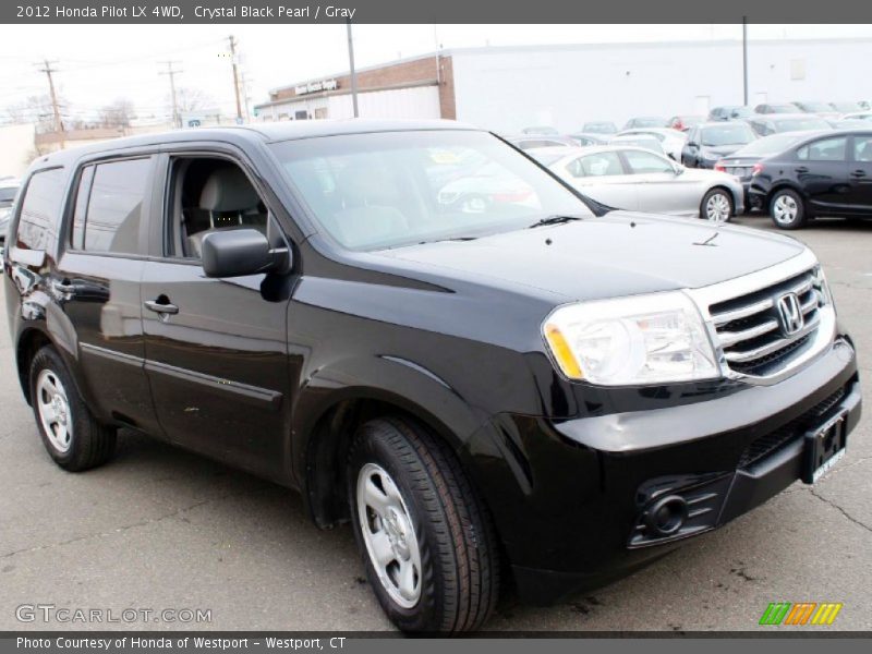 Crystal Black Pearl / Gray 2012 Honda Pilot LX 4WD