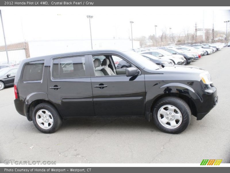 Crystal Black Pearl / Gray 2012 Honda Pilot LX 4WD