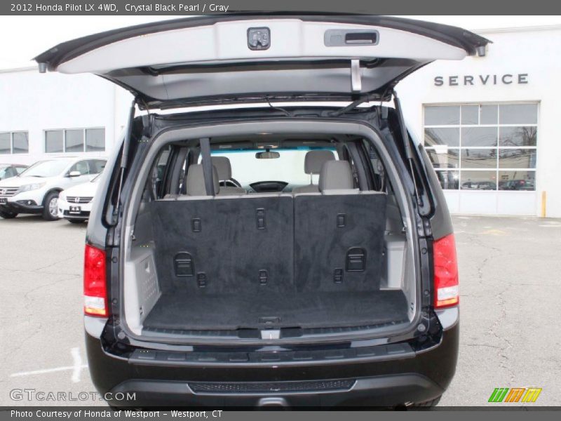 Crystal Black Pearl / Gray 2012 Honda Pilot LX 4WD