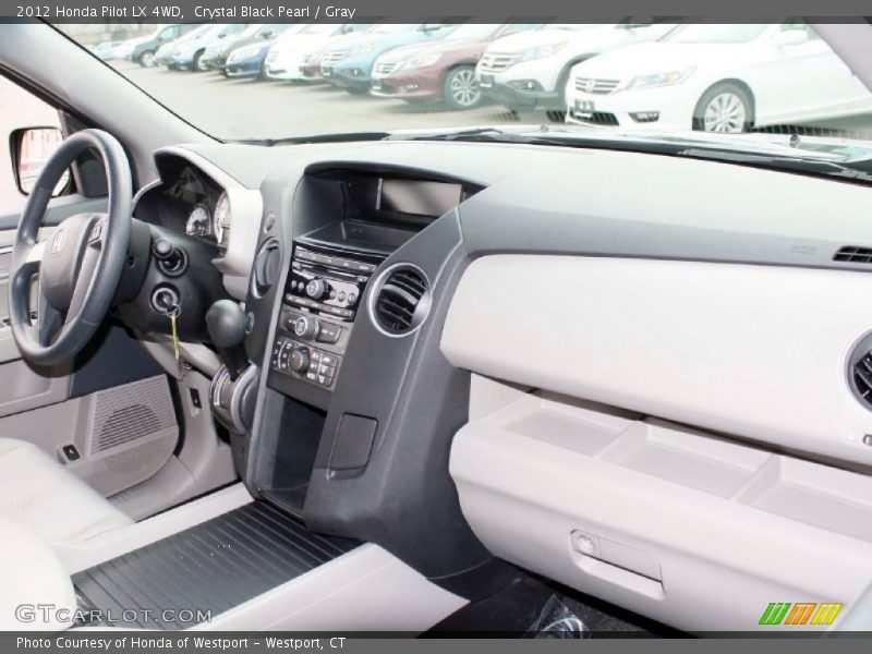 Crystal Black Pearl / Gray 2012 Honda Pilot LX 4WD