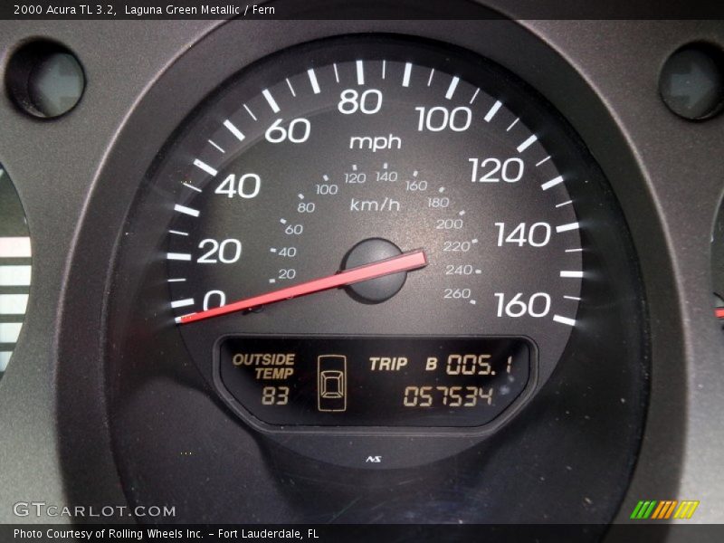 Laguna Green Metallic / Fern 2000 Acura TL 3.2
