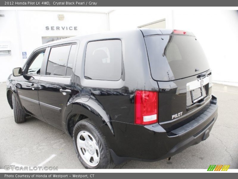 Crystal Black Pearl / Gray 2012 Honda Pilot LX 4WD