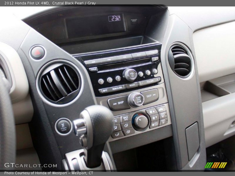 Crystal Black Pearl / Gray 2012 Honda Pilot LX 4WD